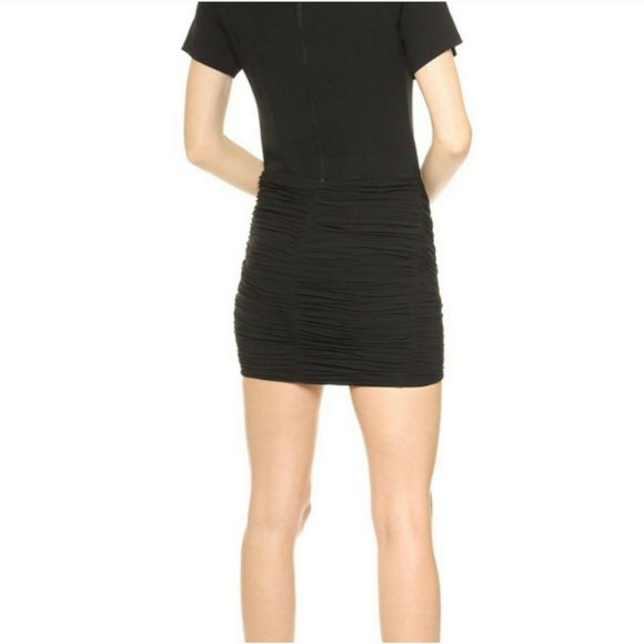 BCBG MaxAzria Black Lindzey Ruched dress 2 - Picture 4 of 4